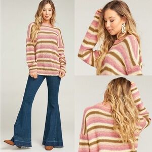 Show Me Your Mumu Bertie Sweater in Reagan Stripe Knit